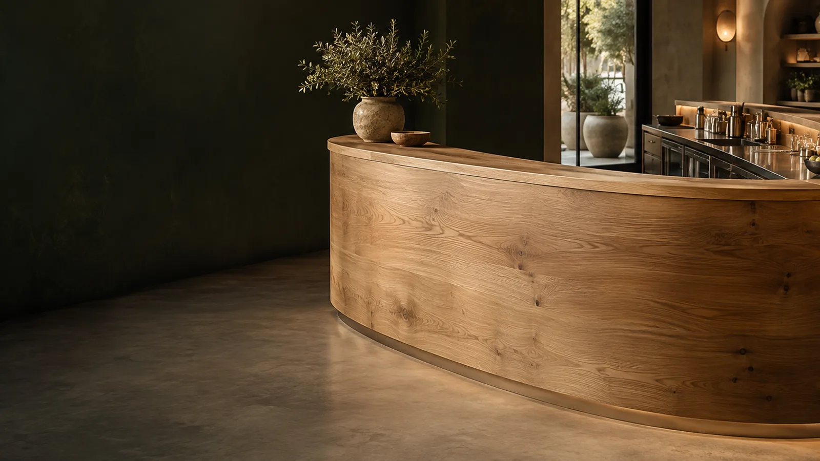 Барные стойки и ресепшены на заказ — работа столярной мастерской Wood Mebel