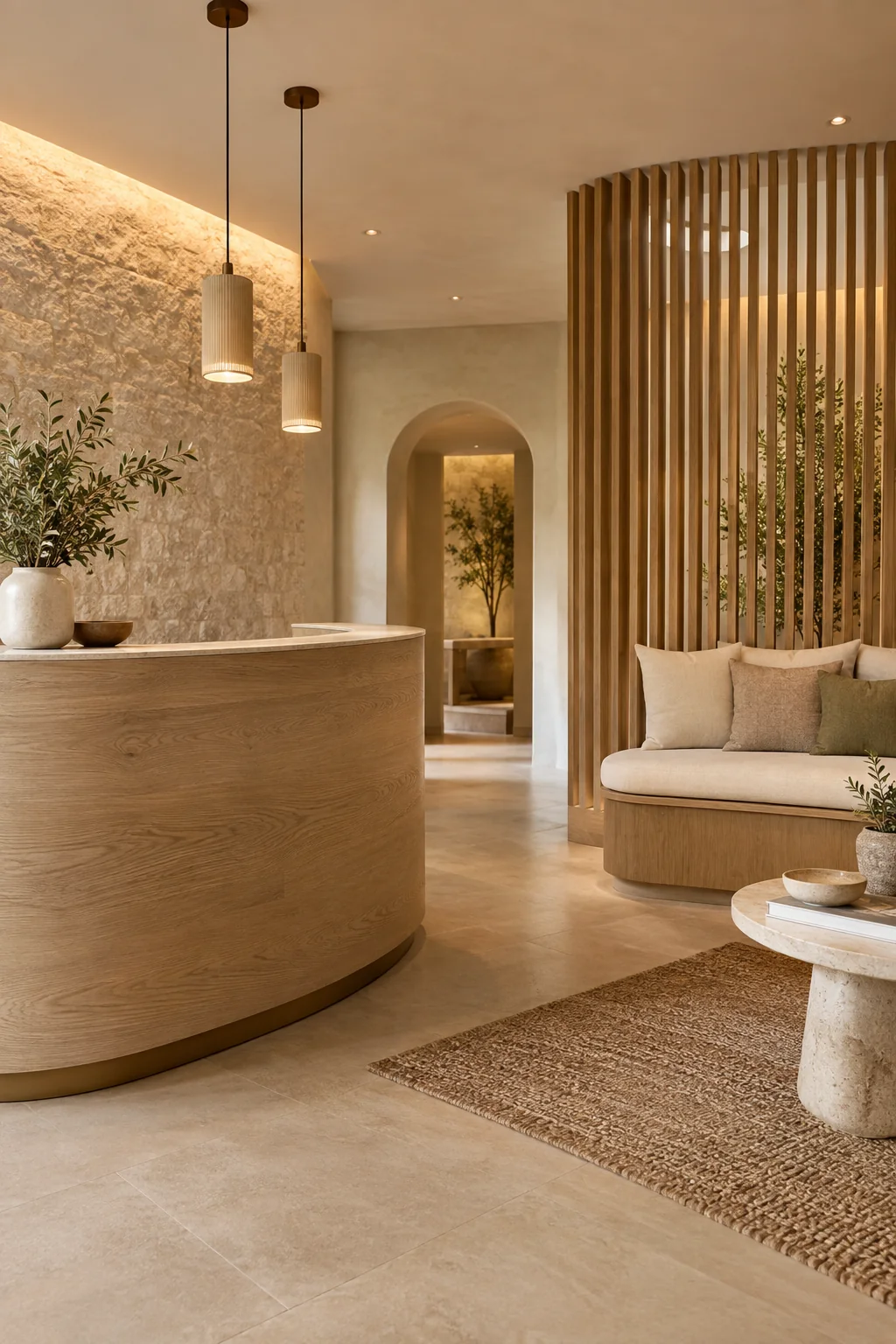 ресепшен и ожидание для spa — идея мебели для бизнеса
