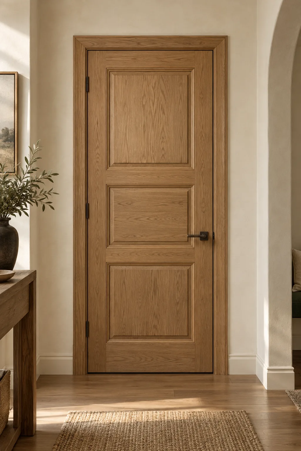 Классическая дубовая дверь D-001 из каталога идей Wood Mebel